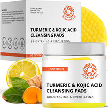 Load image into Gallery viewer, Turmeric Kojic Cleansing Pads