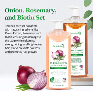 Onion Biotin Rosemary Shampoo & Treatment