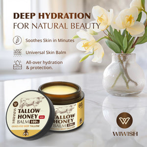 Beef Tallow and Honey Balm for Face