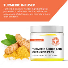 Load image into Gallery viewer, Turmeric Kojic Cleansing Pads